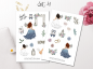 Preview: Mädchen Hochzeit Sticker Set